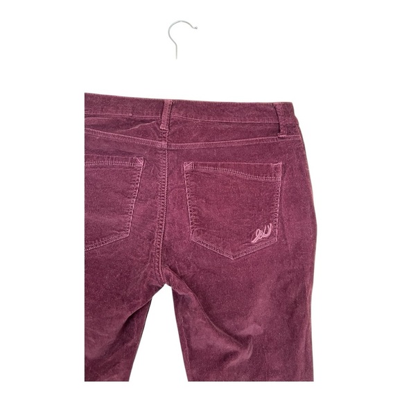 Express Red Mid Rise Jeans with Luxurious Texture Size 10L - Picture 6 of 6